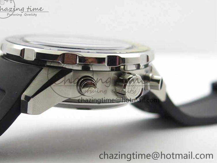 MIROTIME 0327 Aquatimer Chrono IW376702 SS BLS 1:1 Best Edition Black Dial on Black Rubber Strap A WellDesigned 7105